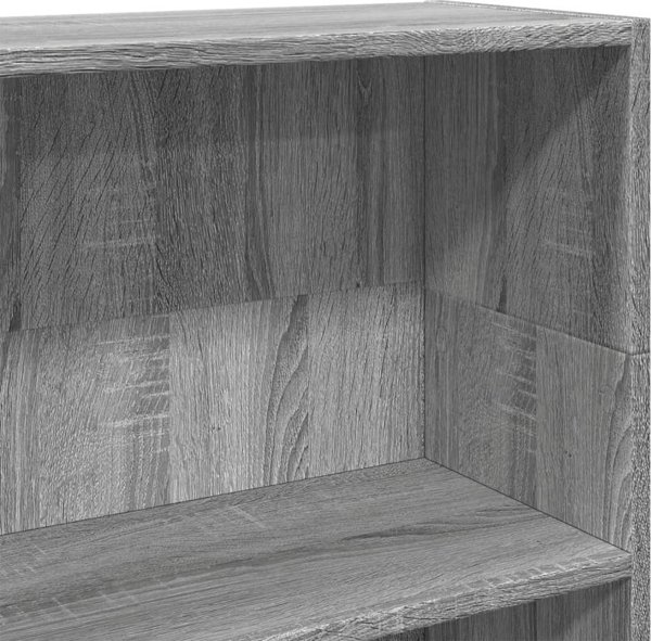 vidaXL Regal szary dab sonoma 80x24x109 cm material drewnopochodny