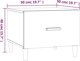vidaXL Stoliki καφέ, σετ των 2, καφέ δρυς, 50x50x40 εκ.