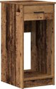 vidaXL Σταντ Υπολογιστή με Συρτάρι, Παλαιωμένο Ξύλο, 35x45x77 εκ.