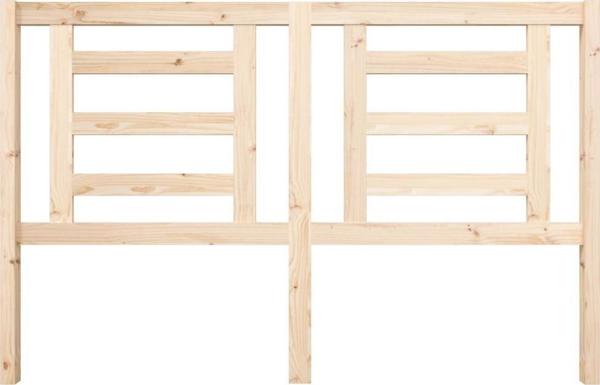 vidaXL Κεφαλάρι κρεβατιού 156x4x100 cm, μασίφ ξύλο πεύκου