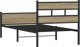 vidaXL Κρεβάτι χωρίς στρώμα δρυς σονόμα 75x190 cm