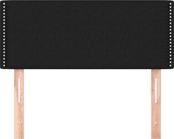 vidaXL Zaglokos do lozka, μαύρος, 90x5x78/88 cm, ύφασμα