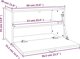 vidaXL Szafka scienna, szara, 60x30x35 cm, lite drewno sosnowe