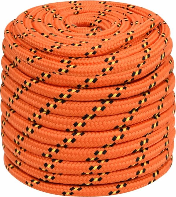 vidaXL Ναυτικό σκοινί πορτοκαλί, 18 mm, 25 m, πολυπροπυλένιο