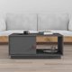 vidaXL vidaXL Stolik kawowy, szary, 80x50x35,5 cm, lite drewno sosnowe