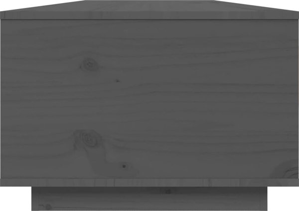 vidaXL vidaXL Stolik kawowy, szary, 80x50x35,5 cm, lite drewno sosnowe