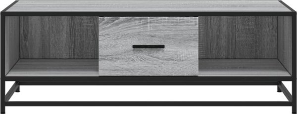 vidaXL Stolik kawowy, szary dab sonoma, 100x57x35 cm