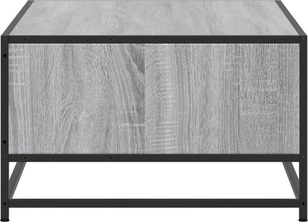vidaXL Stolik kawowy, szary dab sonoma, 100x57x35 cm