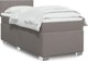 vidaXL Lozko kontynentalne z materacem taupe tkanina 80x200 cm