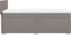 vidaXL Lozko kontynentalne z materacem taupe tkanina 80x200 cm