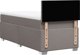vidaXL Lozko kontynentalne z materacem taupe tkanina 80x200 cm