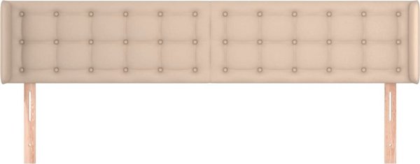 vidaXL Κεφαλάρι Uszak, Cappuccino, 163x16x78/88 εκ, Συνθετικό Δέρμα