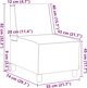 vidaXL Καναπές Μονόχρωμος Καφέ 55 cm Συνθετικό Δέρμα σουέτ