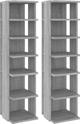 vidaXL Σταντ παπουτσιών, 2 τεμ., γκρι δρυς σομόνα, 25x27x102 εκ