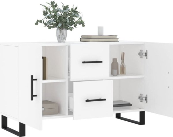 vidaXL Συρταριέρα, λευκή, 100x36x60 εκ., ξύλινο υλικό