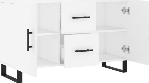vidaXL Συρταριέρα, λευκή, 100x36x60 εκ., ξύλινο υλικό