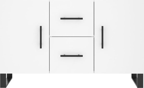 vidaXL Συρταριέρα, λευκή, 100x36x60 εκ., ξύλινο υλικό