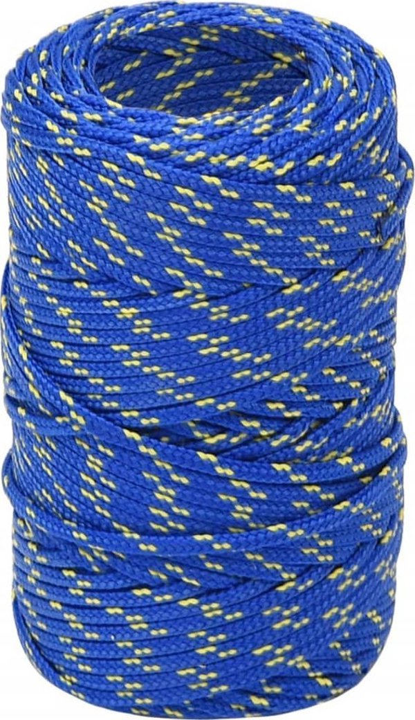 vidaXL Linka zeglarska, niebieska, 2 mm, 500 m, polipropylen