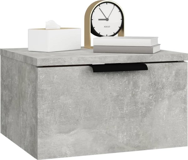 vidaXL Wiszace szafki nocne 2 szt betonowa szarosc 34x30x20 cm