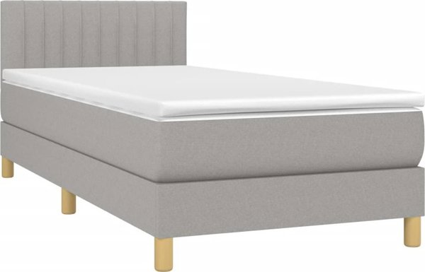 vidaXL Lozko kontynentalne me matras, asprogkri, 100x200 cm, yfasma