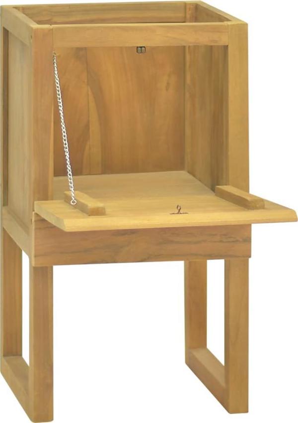 vidaXL Ντουλάπι μπάνιου, 45x45x75 cm, μασίφ ξύλο τεϊκού