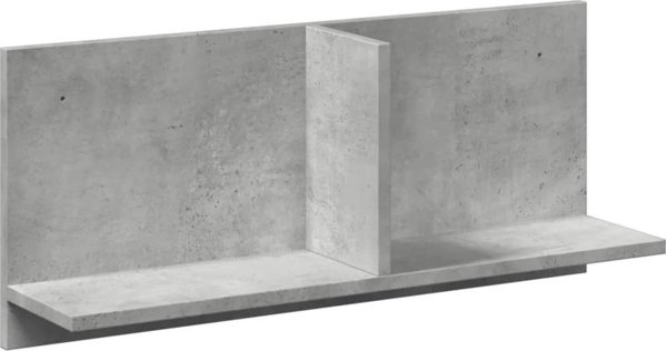 vidaXL Polka scienna, 70x16,5x30 cm, szarosc betonu