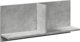 vidaXL Polka scienna, 70x16,5x30 cm, szarosc betonu
