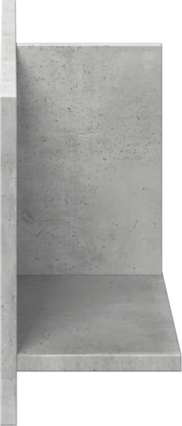vidaXL Polka scienna, 70x16,5x30 cm, szarosc betonu