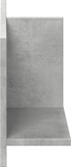 vidaXL Polka scienna, 70x16,5x30 cm, szarosc betonu