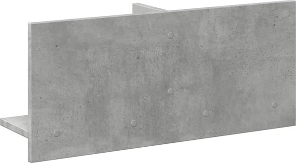 vidaXL Polka scienna, 70x16,5x30 cm, szarosc betonu