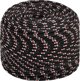 vidaXL Ναυτική γραμμή, μαύρη, 8 mm, 250 m, πολυπροπυλένιο