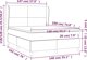 vidaXL Λουτζίνιο Κρεβάτι με Στρώμα, Σκούρο Γκρι Υφασμάτινο, 140x190 cm