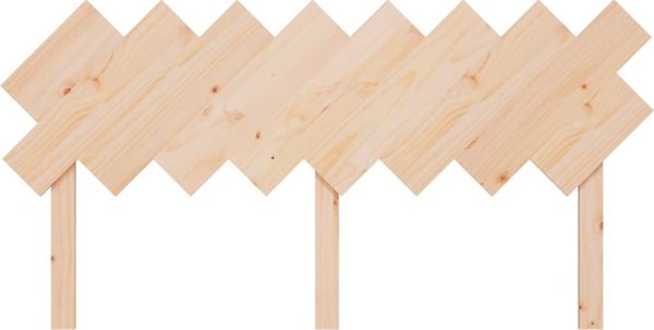 vidaXL Κεφαλάρι Κρεβατιού, 159,5x3x80,5 εκ, μασίφ ξύλο πεύκου