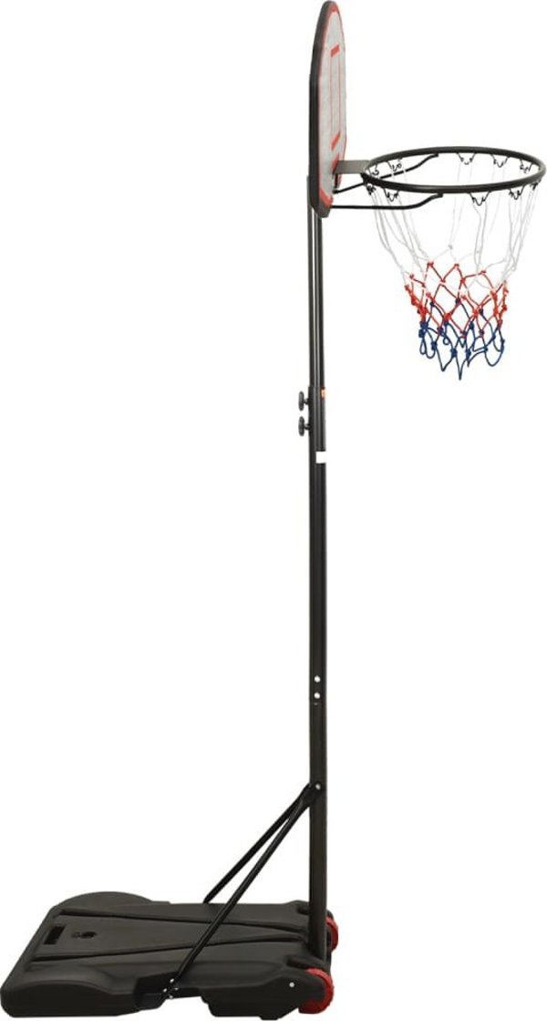 vidaXL Stojak do koszykowki, czarny, 216-250 cm, polietylen