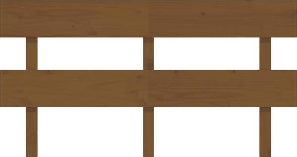 vidaXL Κεφαλάρι κρεβατιού, μελί καφέ, 154x3x81 εκ, από ξύλο πεύκου