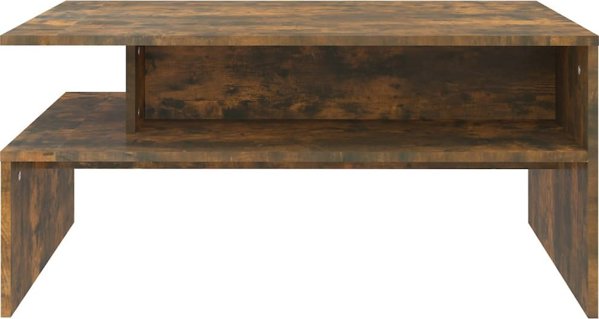vidaXL Stolik kawowy, przydymiony dab, 90x60x42,5 cm