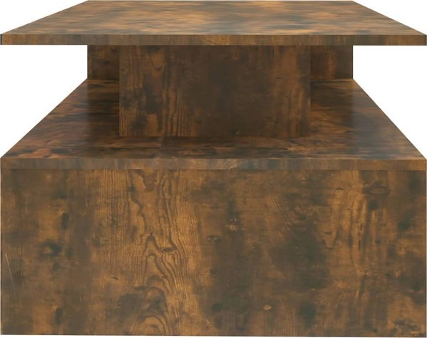vidaXL Stolik kawowy, przydymiony dab, 90x60x42,5 cm