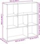 vidaXL Ράφι χωρίσμα, σκουρο γκρι μπετόν, 102x29x103,5 εκ