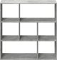 vidaXL Ράφι χωρίσμα, σκουρο γκρι μπετόν, 102x29x103,5 εκ