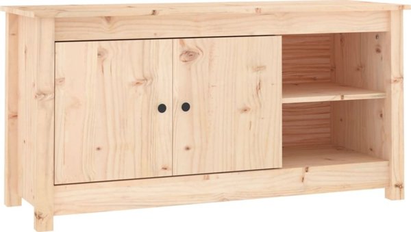 vidaXL Szafka pod telewizor, 103x36,5x52 cm, lite drewno sosnowe