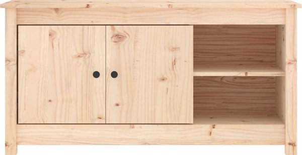 vidaXL Szafka pod telewizor, 103x36,5x52 cm, lite drewno sosnowe