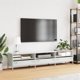 vidaXL Szafka RTV, biala, 202x39x43,5 cm, stal walcowana na zimno