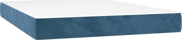 vidaXL Λοτζκό κοντινεντάλε με στρώμα, σκούρο μπλε, 140x200 εκ