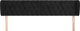 vidaXL Κεφαλάρι στυλ uszak από βελούδο μαύρο 203x23x78/88 cm