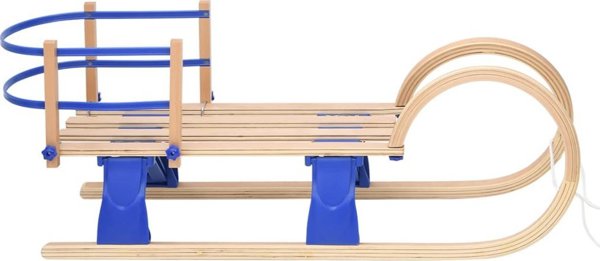 vidaXL Πτυσσόμενο έλκηθρο με πλάτη, 110 εκ., κόντρα πλακέ.