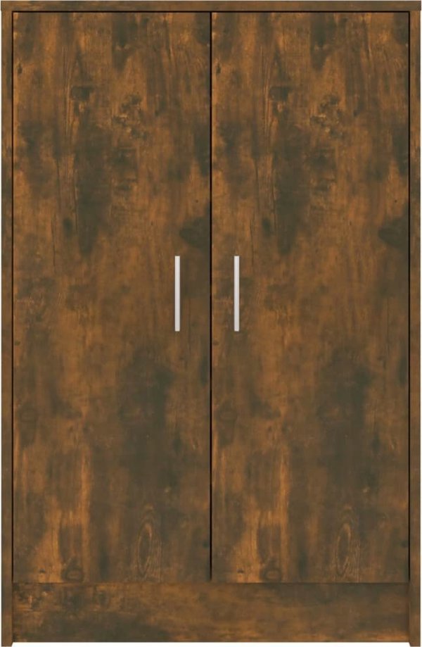 Έπιπλο παπουτσοθήκη vidaXL, καπνιστή δρυς, 60x35x92 cm