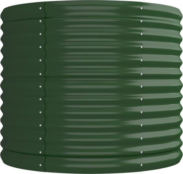 vidaXL vidaXL Donica ogrodowa, malowana proszkowo stal, 224x80x68 cm, zielona