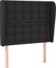 vidaXL Κεφαλάρι uszak, μαύρο, 103x23x118/128 εκ., τεχνητό δέρμα