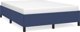 vidaXL Rama κρεβατιού, μπλε, 140x190 cm, επενδεδυμένη με ύφασμα