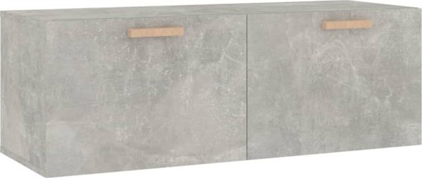 vidaXL Κρεμαστό ντουλάπι, Πέτρινο Γκρι, 100x36,5x35 cm
